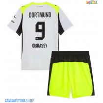 Camisa de time de futebol Borussia Dortmund Serhou Guirassy #9 Replicas 2º Equipamento Infantil 2025-26 Manga Curta (+ Calças curtas)